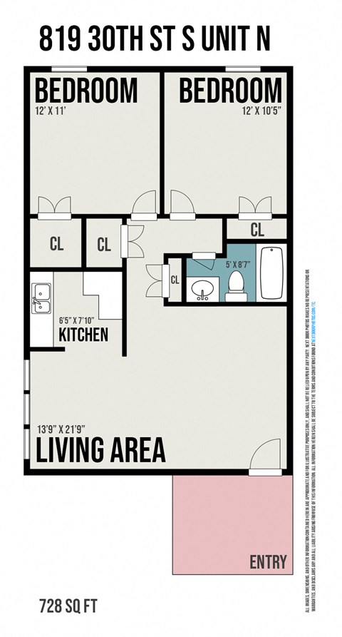 819 30th Street South 2 Beds Apartment for Rent - Photo Gallery 18